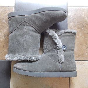 Target Faux Fur Lined Suede Boots Women`s Size 11